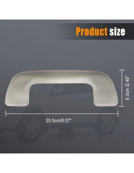 Mango de Tirón de Techo Auto ABS para Toyota 2003-2021