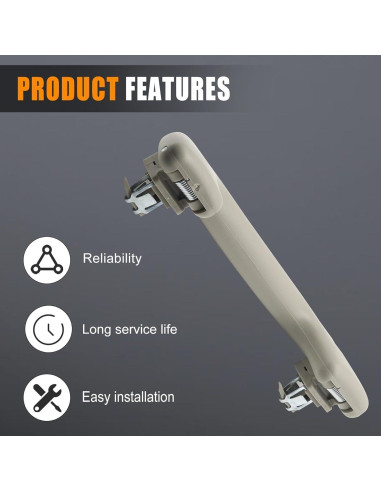 Mango de Tirón de Techo Auto ABS para Toyota 2003-2021