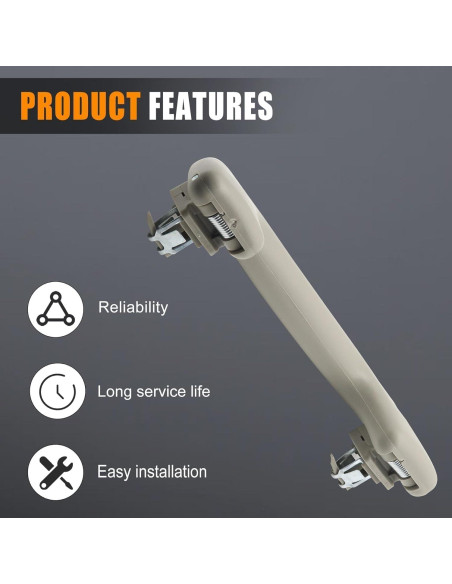 Mango de Tirón de Techo Auto ABS para Toyota 2003-2021