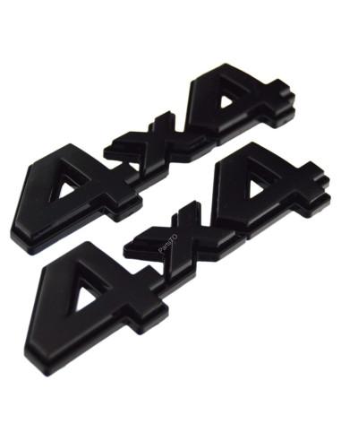 Emblema 4x4 PartsTo 3D Negro Brillante para Toyota