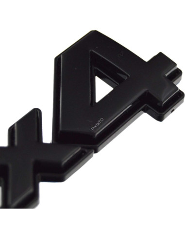 Emblema 4x4 PartsTo 3D Negro Brillante para Toyota