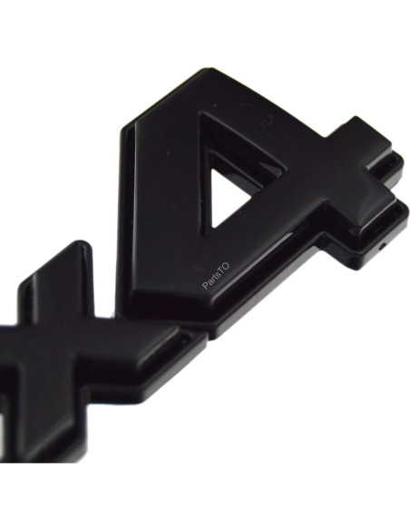Emblema 4x4 PartsTo 3D Negro Brillante para Toyota