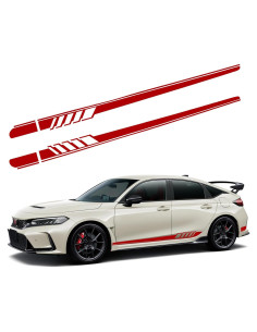 Calcomanías Lateral Coche 2 PCS awlbed Rojo 225x11.5 cm