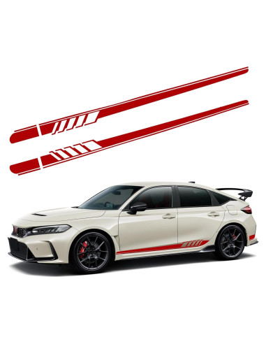 Calcomanías Lateral Coche 2 PCS awlbed Rojo 225x11.5 cm