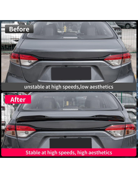 Alerón Trasero Zekzoop para Toyota Corolla 2020-2025 Negro