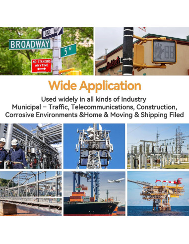 Kit de Banda de Acero Bubuweiying PRO-01 30,48 m 100 Hebillas