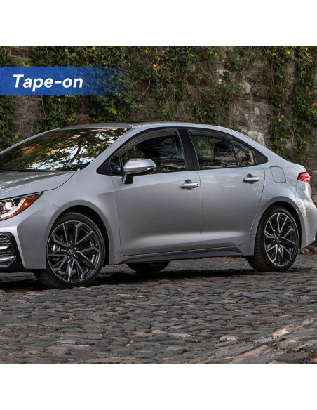 Deflectores de Lluvia YQAUTEC para Toyota Corolla Sedan 2019-2025