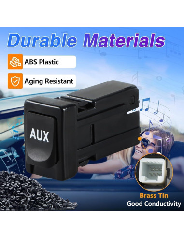 Adaptador Jack Auxiliar Toyota Corolla Tundra Tacoma RAV4