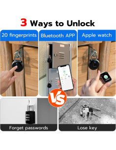 Cerradura Biométrica Dhiedas P5BF con Bluetooth y Huella Dactilar 2