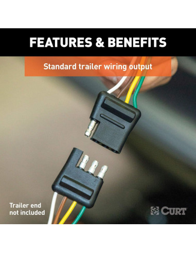 Arnés de Cableado CURT 4 Pines para Toyota Corolla Sedán