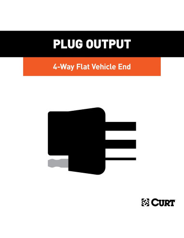 Arnés de Cableado CURT 4 Pines para Toyota Corolla Sedán