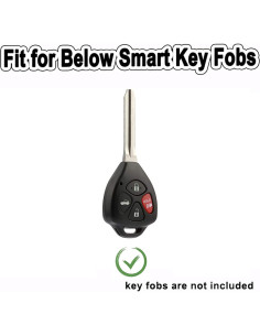 Cubierta de Llavero Toyota TAPAYICA Rosa-Dorado 4 Botones 2