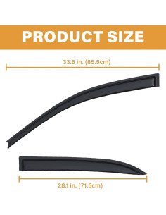 Deflectores de Lluvia Aumivoron para Toyota Corolla 2003-2008 2