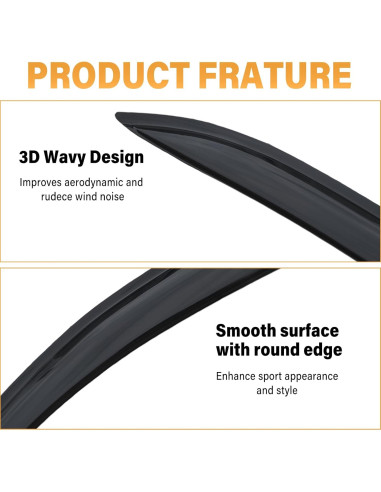 Deflectores de Lluvia Aumivoron para Toyota Corolla 2003-2008