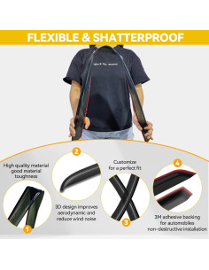 Viseras de Ventana CMVT Auto para Toyota Corolla 2019-2025 2