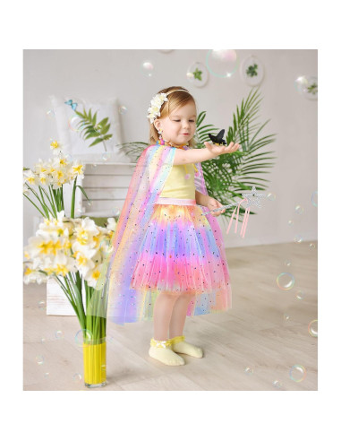 Disfraz de Princesa Iluminada DOLNOW para Niña 3-6 Años