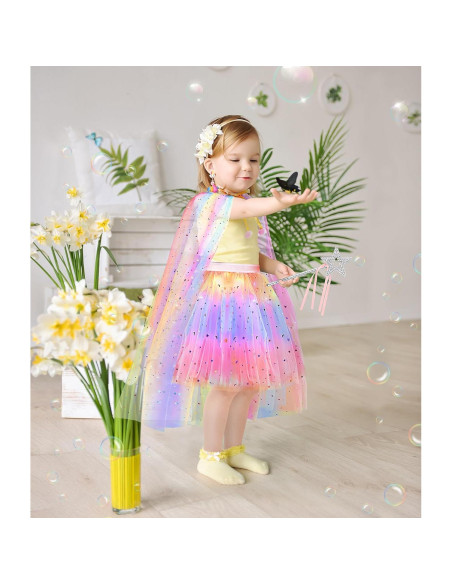 Disfraz de Princesa Iluminada DOLNOW para Niña 3-6 Años