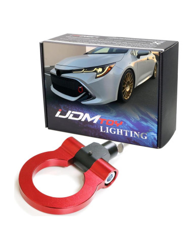 Anillo de Remolque Rojo iJDMTOY para Toyota C-HR y Corolla
