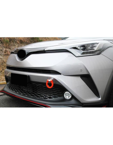 Anillo de Remolque Rojo iJDMTOY para Toyota C-HR y Corolla