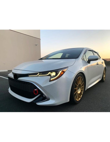 Anillo de Remolque Rojo iJDMTOY para Toyota C-HR y Corolla