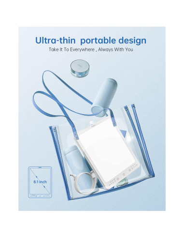 Lámpara de Terapia de Luz SUXIO 10000 Lux con 3 Modos y Temporizadores