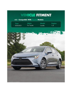 Alerón Trasero SCITOO para Toyota Corolla 2020-2021 Negro Brillante 2