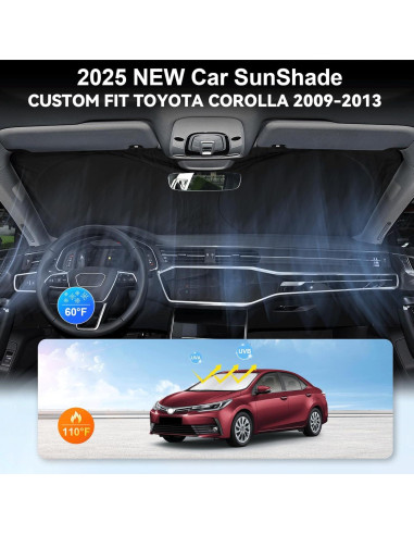 Protector Solar Parabrisas INSAUTO para Toyota Corolla 2009-2013