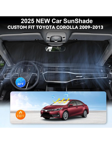 Protector Solar Parabrisas INSAUTO para Toyota Corolla 2009-2013