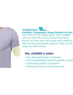 Reductor de muñón protésico JianiMed L/XL compresión 20-30 mmHg 2