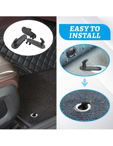 4 Clips de Alfombrilla de Coche Kutyun Reemplazo Toyota Lexus