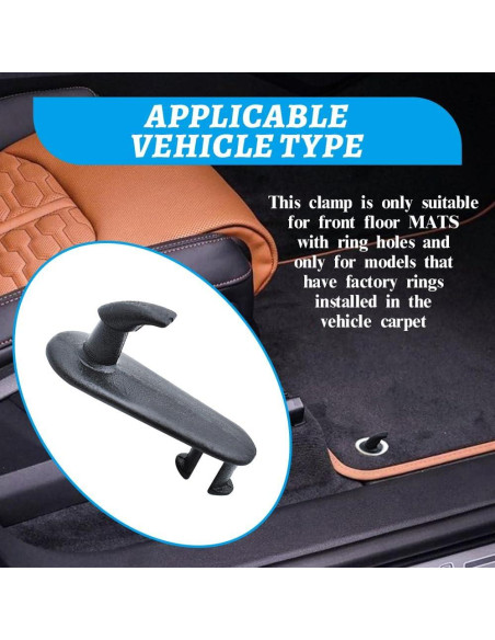 4 Clips de Alfombrilla de Coche Kutyun Reemplazo Toyota Lexus