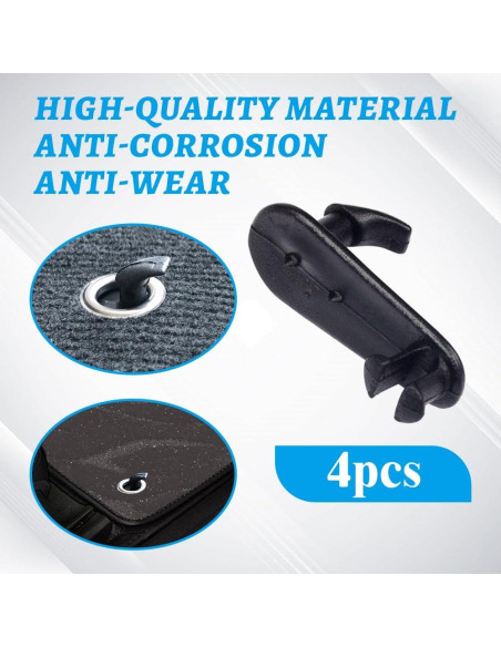 4 Clips de Alfombrilla de Coche Kutyun Reemplazo Toyota Lexus