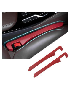 Relleno Espacio Asientos Automóvil Carleef 2 Piezas Rojo