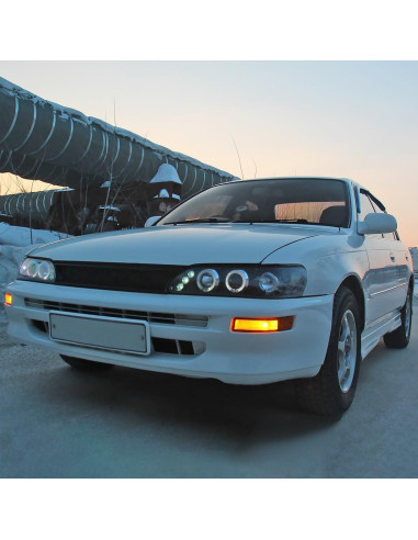 Faros Proyector LED Doble Halo SPEC-D para Toyota Corolla 1993-1997