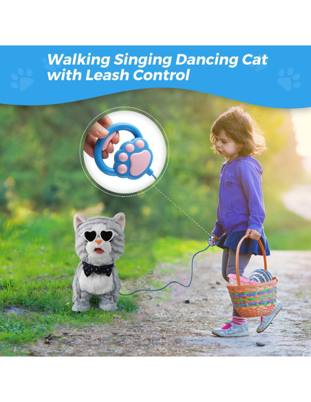 Juguete Interactivo de Gato Qianjinhuiyuan Azul 20x10x26cm