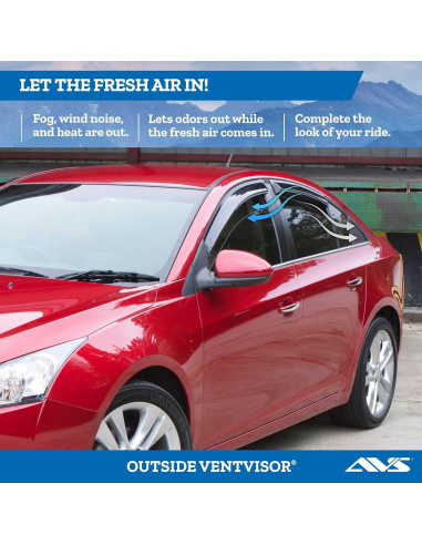 Deflectores de Lluvia Auto Ventshade para Toyota Corolla 2014-2019