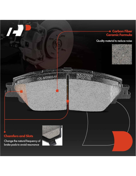 Discos de Freno Perforados y Ranurados A-Premium + Pastillas Cerámicas Toyota Corolla 2019-2022