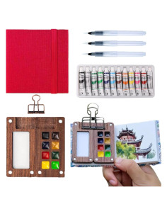 Juego de Pinturas Acuareladas Aimery Mini para Viaje