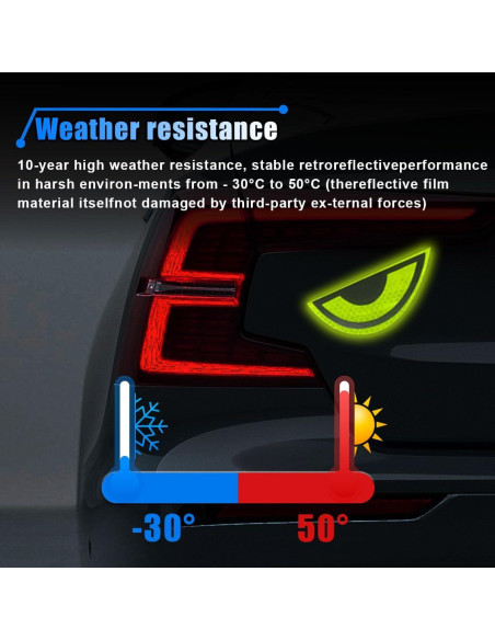 Calcomanías Reflectantes LAINLOY Ojos Agudos 2 Pares