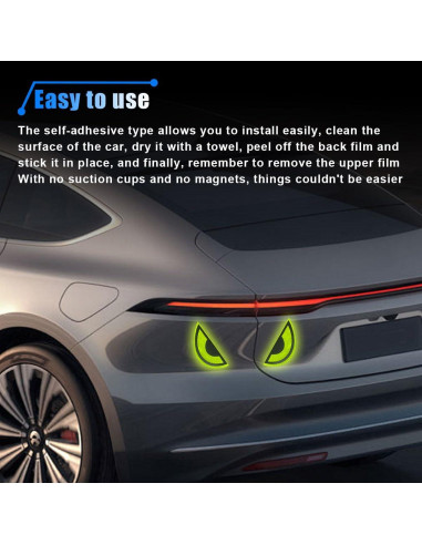 Calcomanías Reflectantes LAINLOY Ojos Agudos 2 Pares