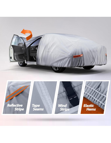 Funda de coche impermeable Autotech Park para Toyota Yaris 2006-2011