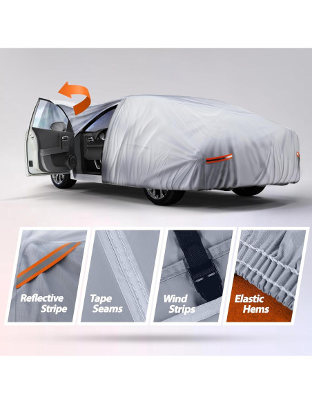 Funda de coche impermeable Autotech Park para Toyota Yaris 2006-2011