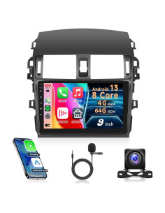 Estéreo de Coche Rimoody 9" Android 13 para Toyota Corolla 2009-2013