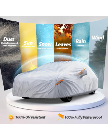 Funda de coche impermeable Autotech Park para Toyota Yaris 2006-2011