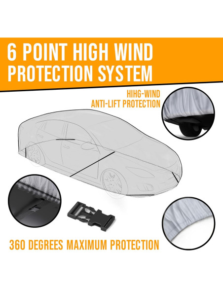 Funda de coche impermeable Autotech Park para Toyota Yaris 2006-2011