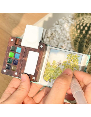 Juego de Pinturas Acuareladas Aimery Mini para Viaje