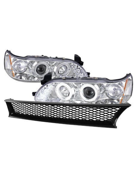 Faros Proyector LED Halo Spec-D Tuning para Toyota Corolla 93-97