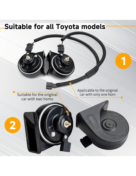 Claxon FARBIN 12V para Toyota/Lexus/Subaru Impermeable