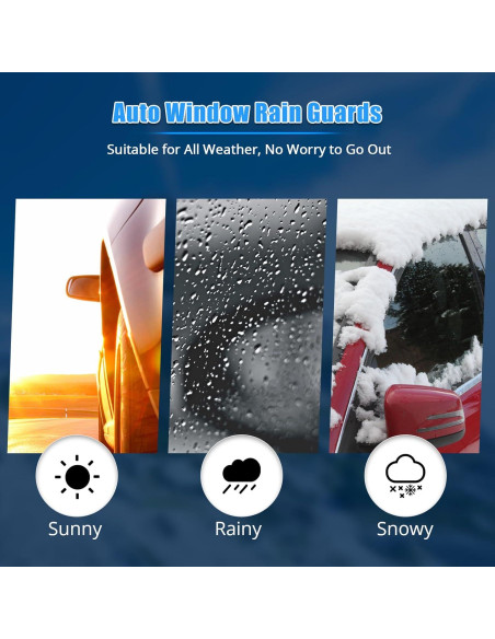 Viseras de Ventana Lateral FREEMOTOR802 para Toyota Yaris 2007-2011