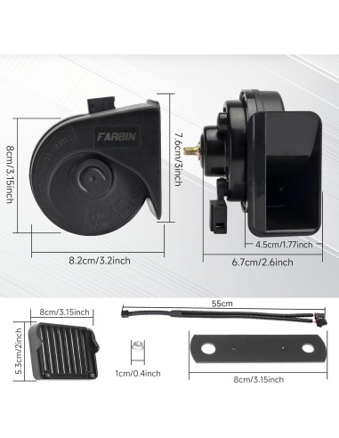 Claxon FARBIN 12V para Toyota/Lexus/Subaru Impermeable